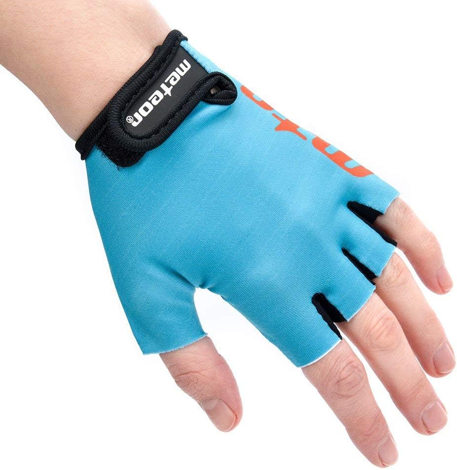 Meteor Kids Cycling Gloves – Breathable, Non-Slip Bike Gloves for Boys & Girls, Lightweight with Soft Padding for Comfort & Safety – Ideal for Cycling, Scooter & Outdoor Sports