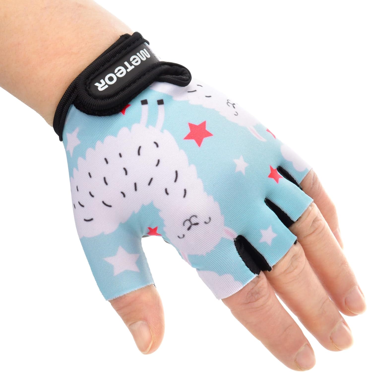Meteor Kids Cycling Gloves – Breathable, Non-Slip Bike Gloves for Boys & Girls, Lightweight with Soft Padding for Comfort & Safety – Ideal for Cycling, Scooter & Outdoor Sports