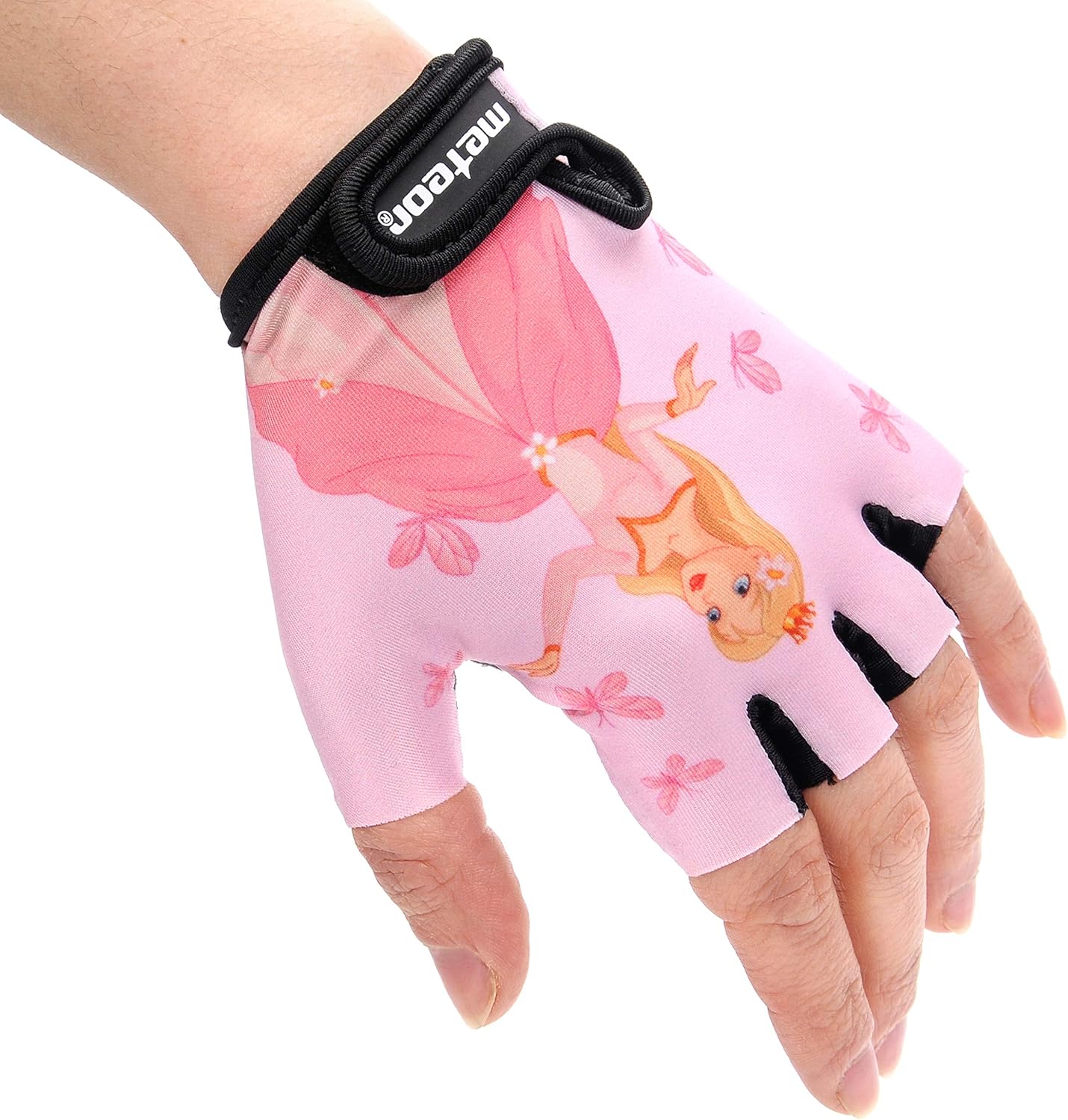Meteor Kids Cycling Gloves – Breathable, Non-Slip Bike Gloves for Boys & Girls, Lightweight with Soft Padding for Comfort & Safety – Ideal for Cycling, Scooter & Outdoor Sports