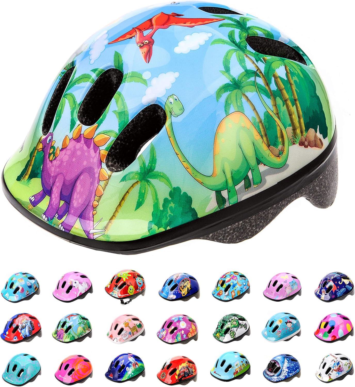 Helmet For Baby Kids Toddler Childrens Boys Girls Cycle Safety Crash Small Sizes Child MTB Bike Bicycle Skateboard Scooter Lightweight Adjustable Breathable MV62