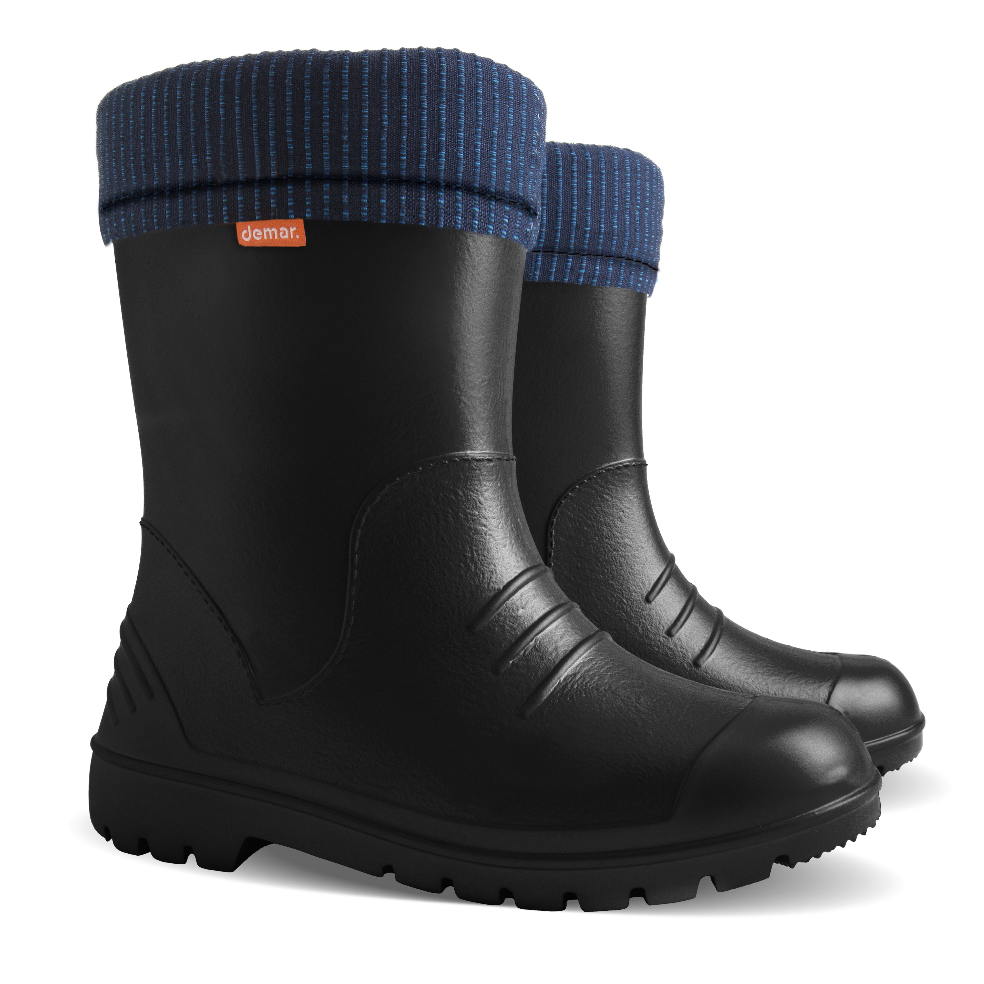 Demar Dino EVA Toddler Wellington Boots Wool Lined Kids Boys Girls Winter