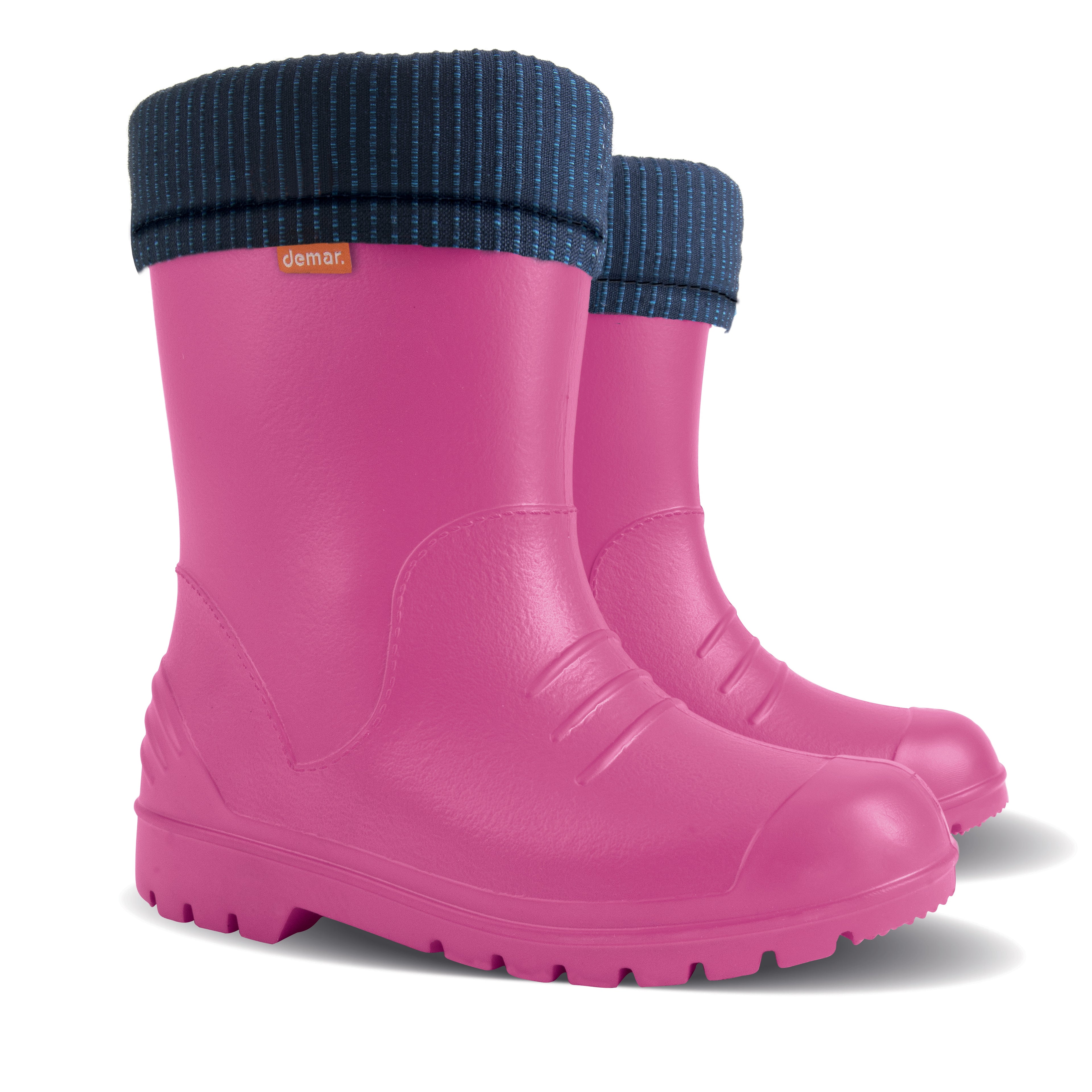 Demar Dino EVA Toddler Wellington Boots Wool Lined Kids Boys Girls Winter