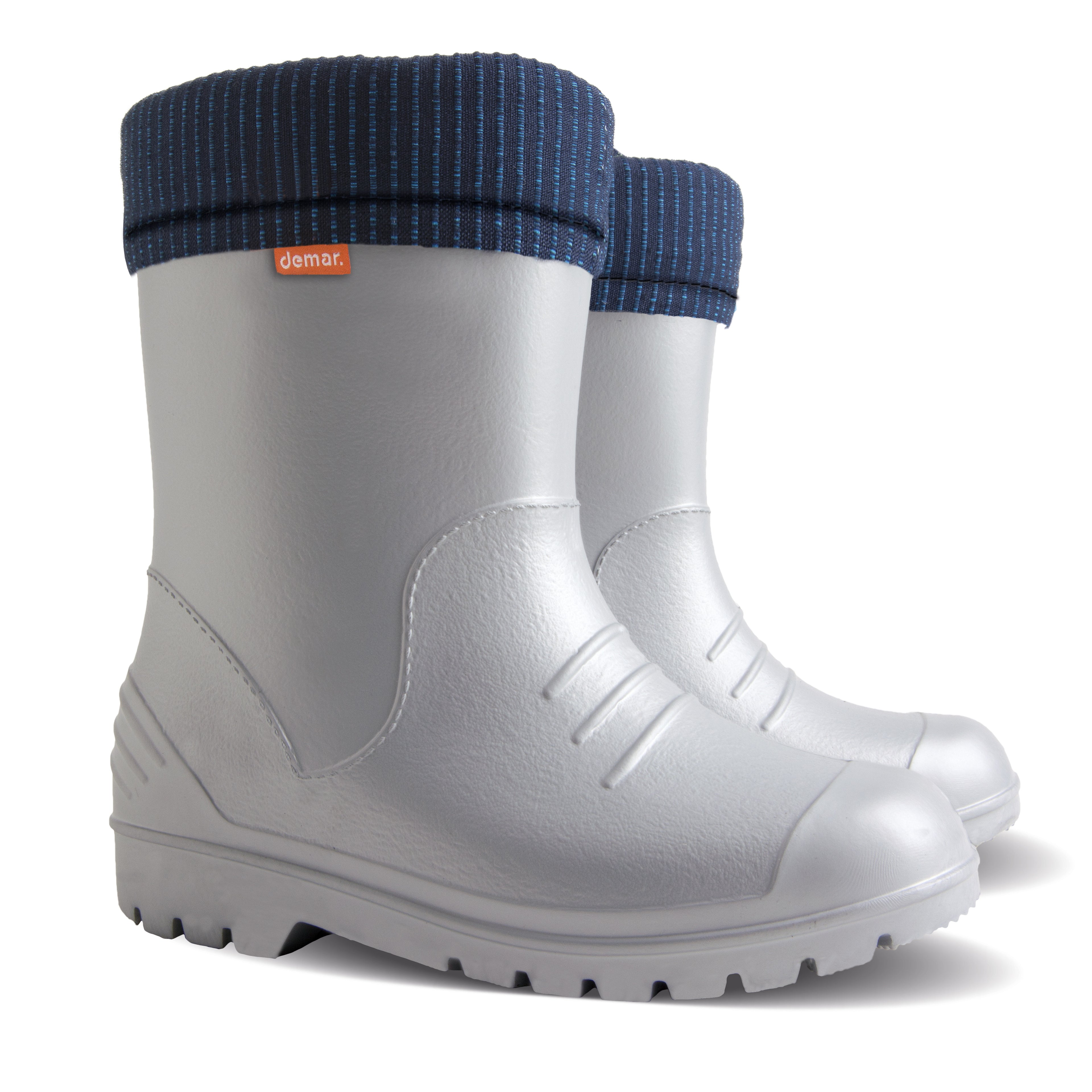 Demar Dino EVA Toddler Wellington Boots Wool Lined Kids Boys Girls Winter