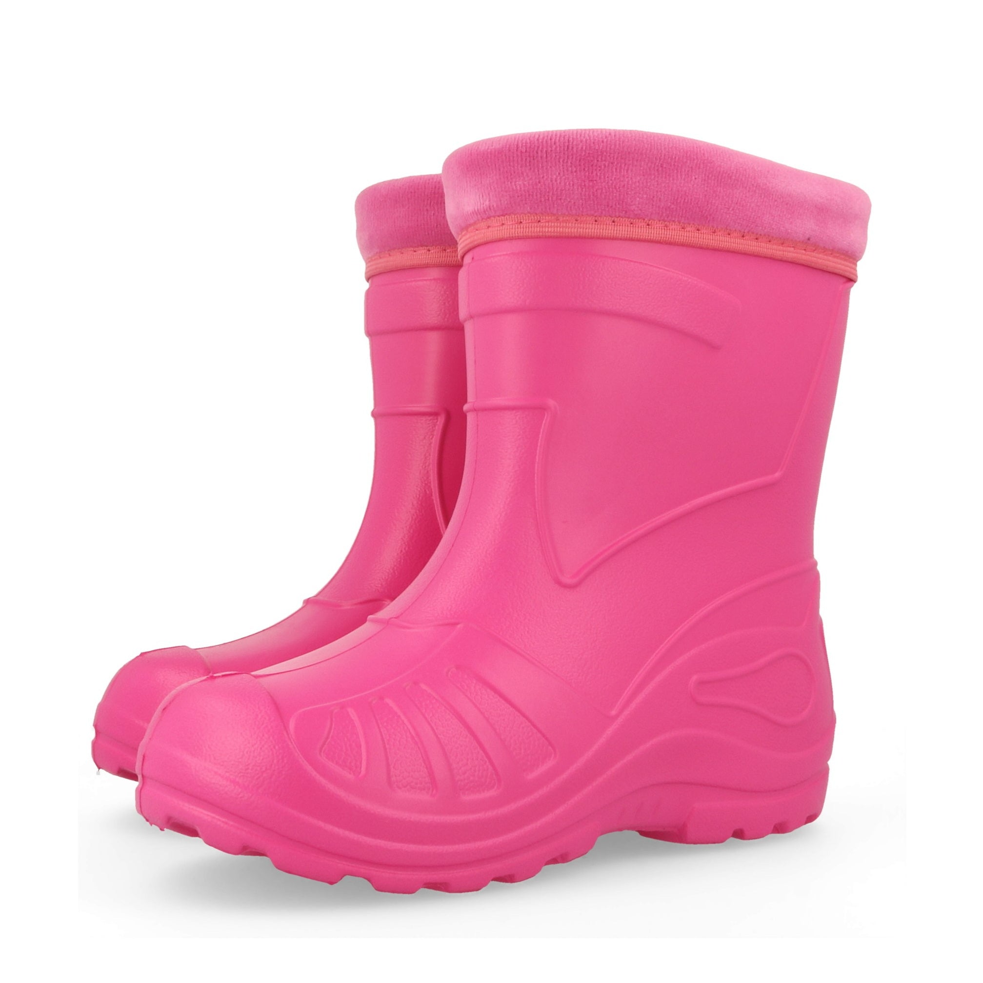 Gordano 050 Ultra Light EVA Kids Girls Wellington Boots Rainy Snow Wellies Red Very Warm Liners