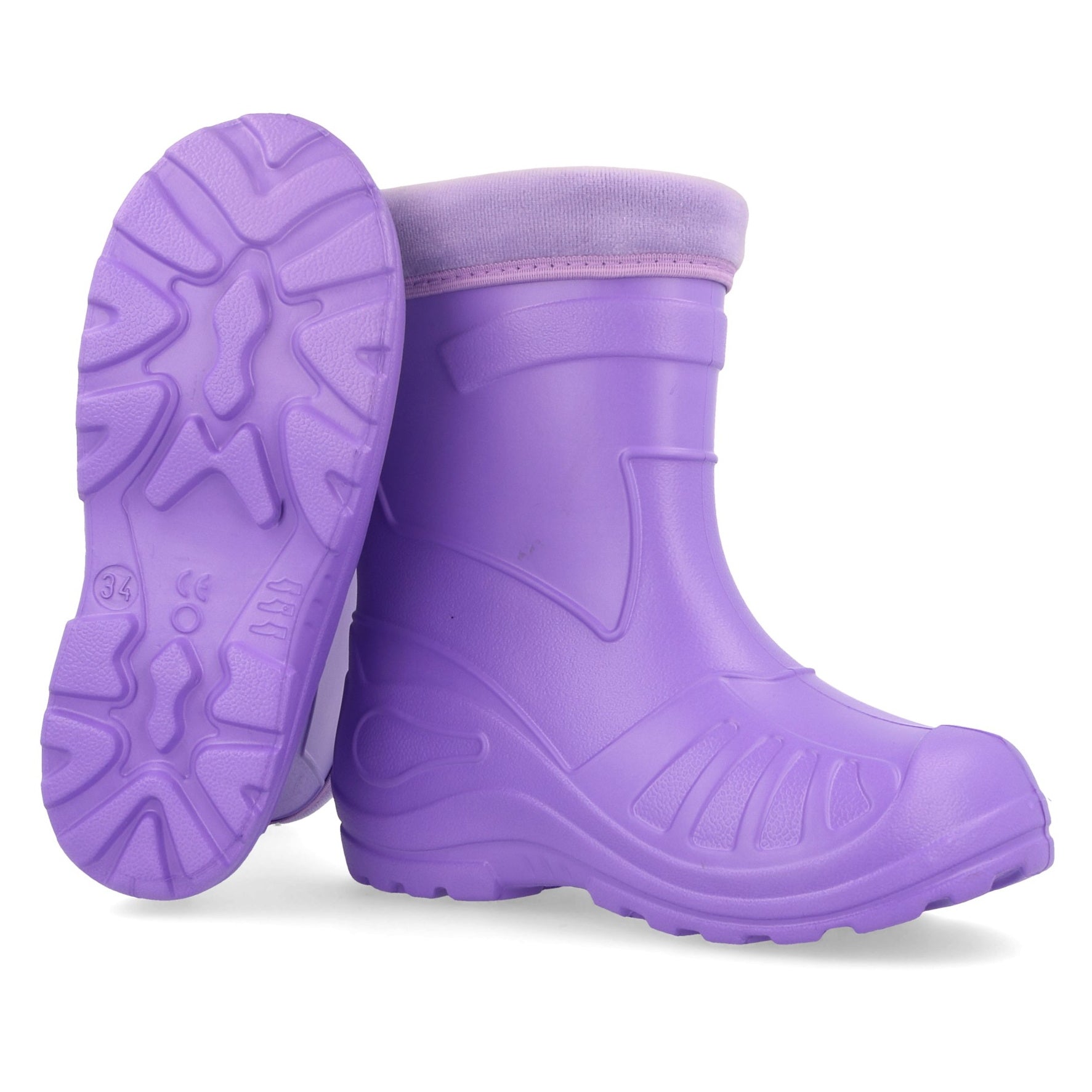 Gordano 050 Ultra Light EVA Kids Girls Wellington Boots Rainy Snow Wellies Red Very Warm Liners