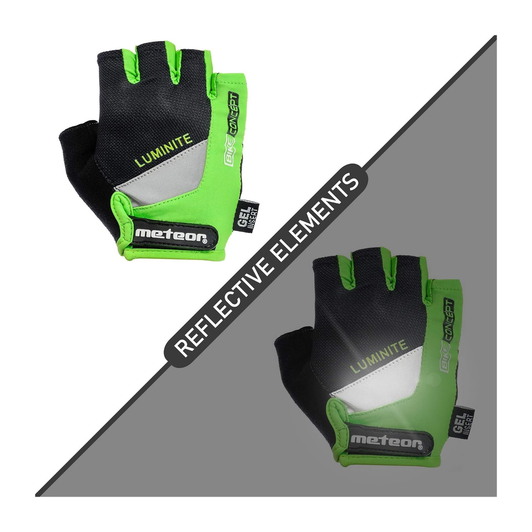 Meteor Gel GX35 Fingerless Cycling Gloves – Breathable, Anti-Slip – Kids & Adult