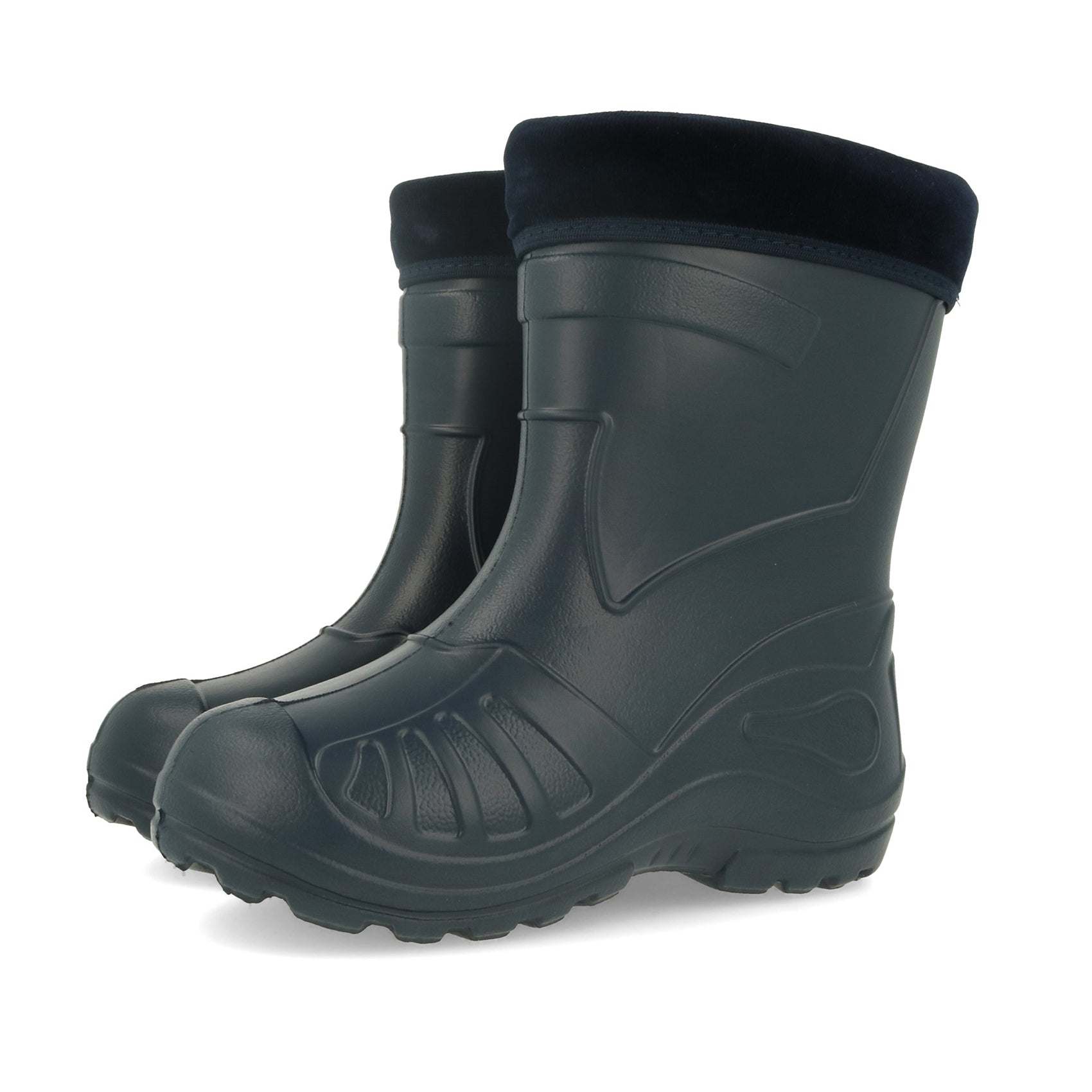 Gordano 050 Ultra Light EVA Kids Girls Wellington Boots Rainy Snow Wellies Red Very Warm Liners