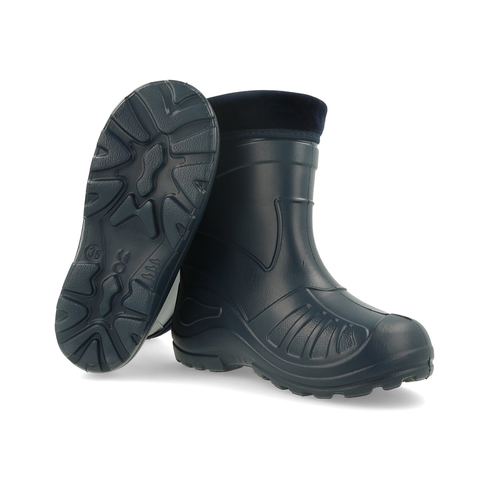 Gordano 050 Ultra Light EVA Kids Girls Wellington Boots Rainy Snow Wellies Red Very Warm Liners