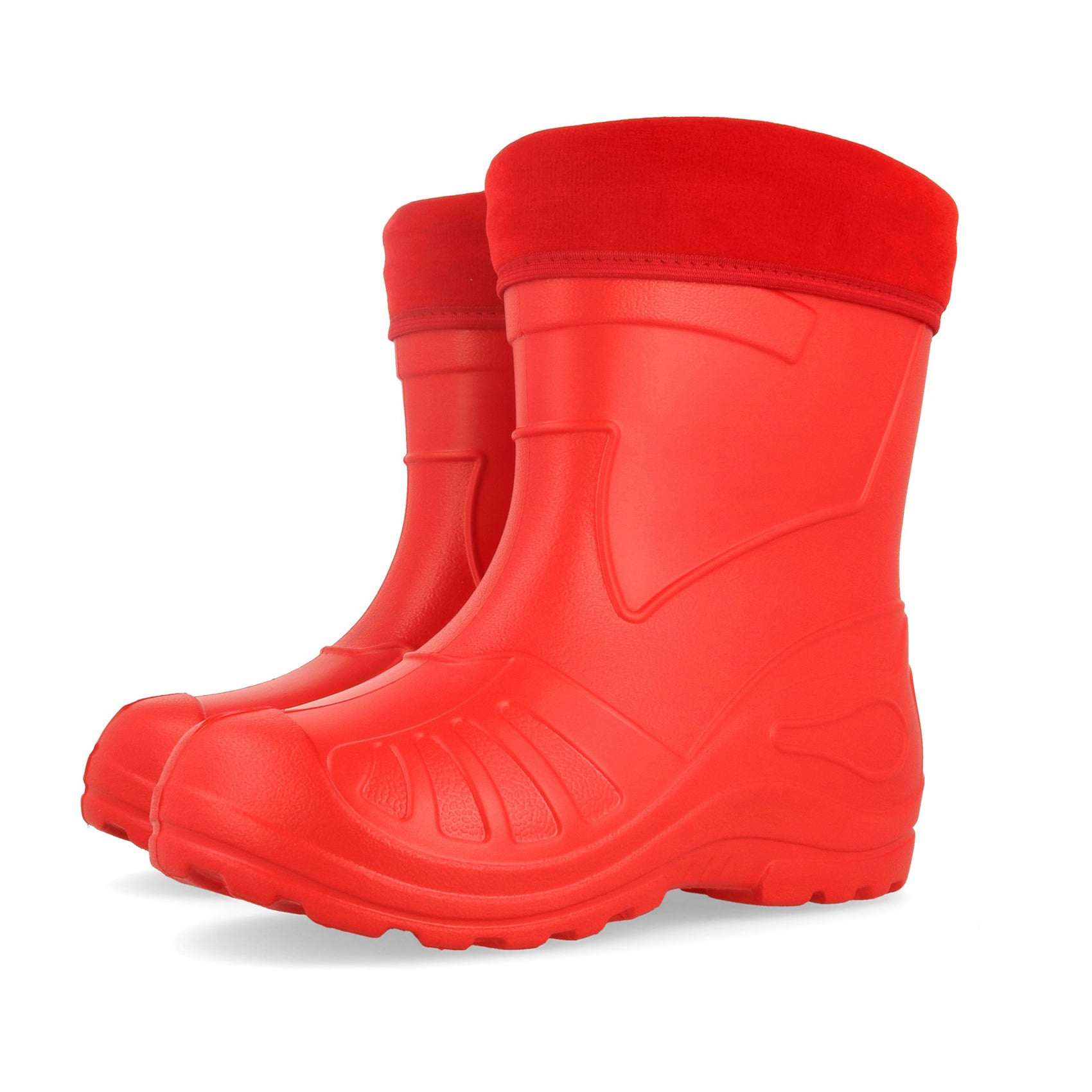 Gordano 050 Ultra Light EVA Kids Girls Wellington Boots Rainy Snow Wellies Red Very Warm Liners