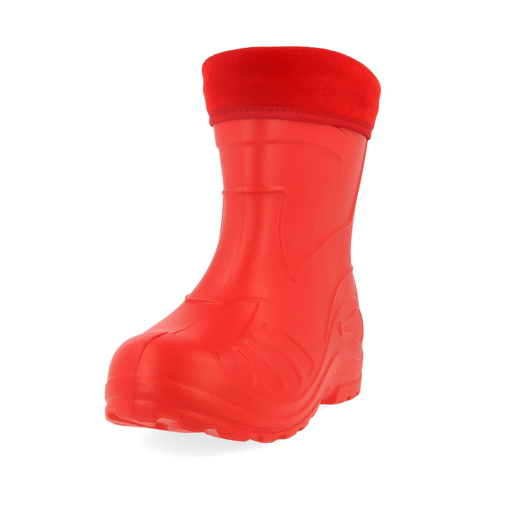 Gordano 050 Ultra Light EVA Kids Girls Wellington Boots Rainy Snow Wellies Red Very Warm Liners