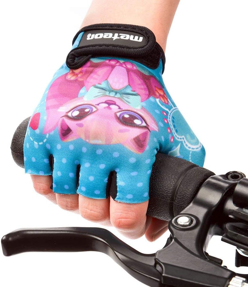 Meteor Kids Cycling Gloves – Breathable, Non-Slip Bike Gloves for Boys & Girls, Lightweight with Soft Padding for Comfort & Safety – Ideal for Cycling, Scooter & Outdoor Sports