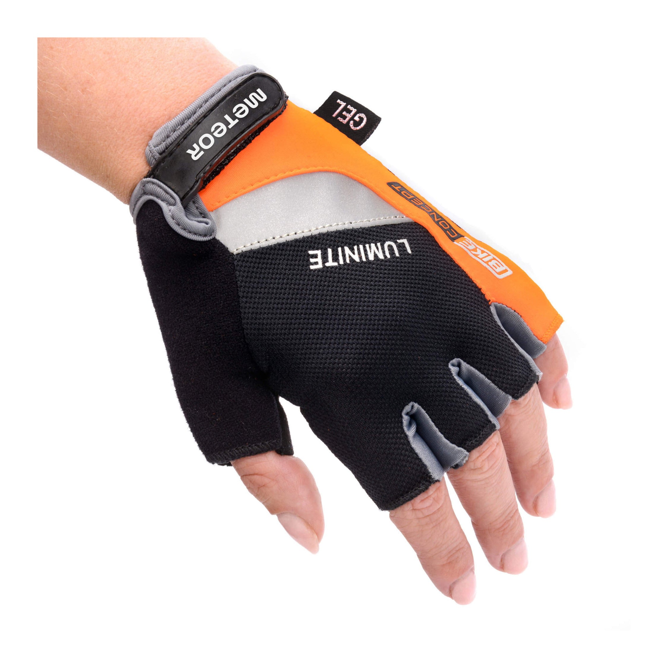 Meteor Gel GX35 Fingerless Cycling Gloves – Breathable, Anti-Slip – Kids & Adult