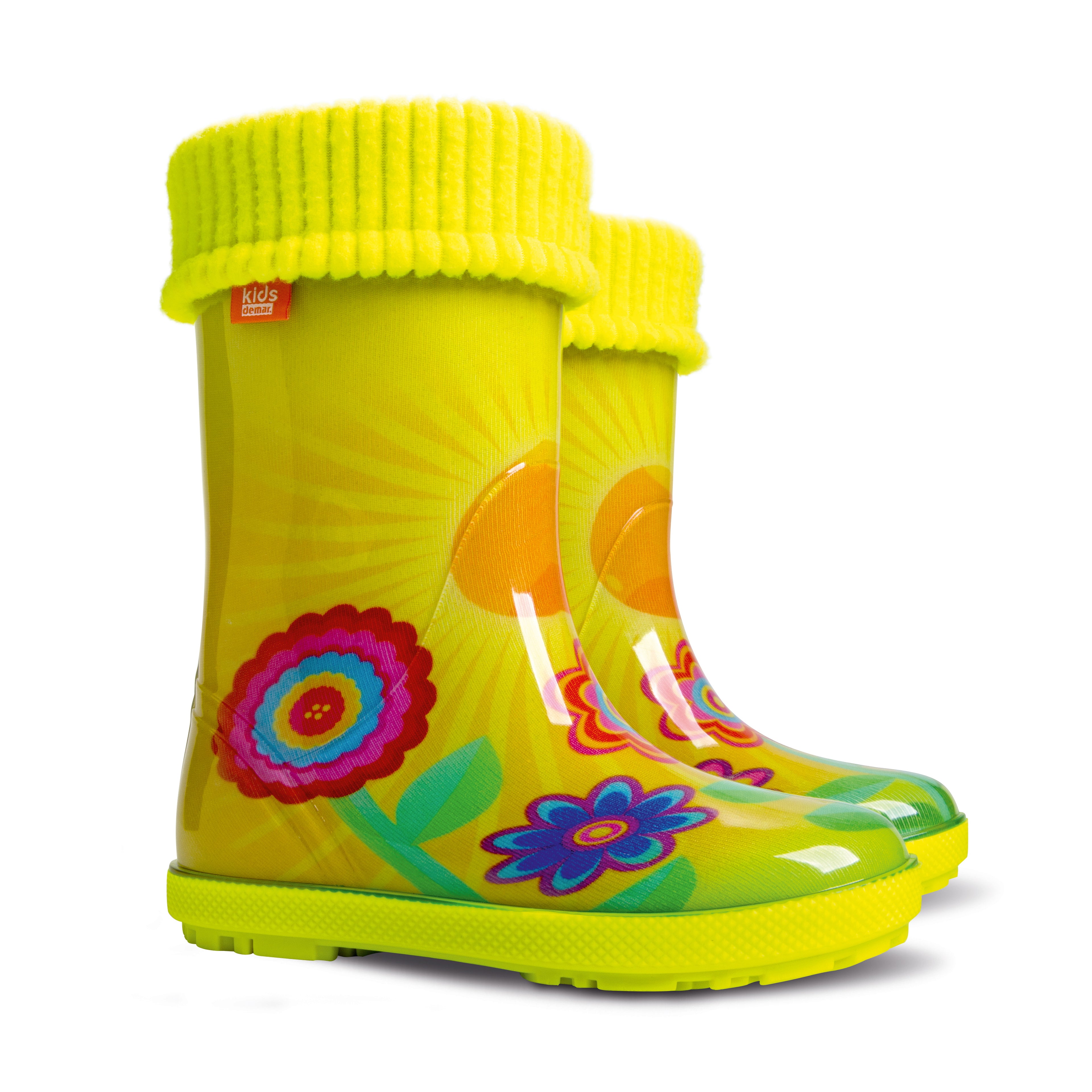 Demar Toddler Wellington Boots Boys Girls Lined Children Wellington Boots