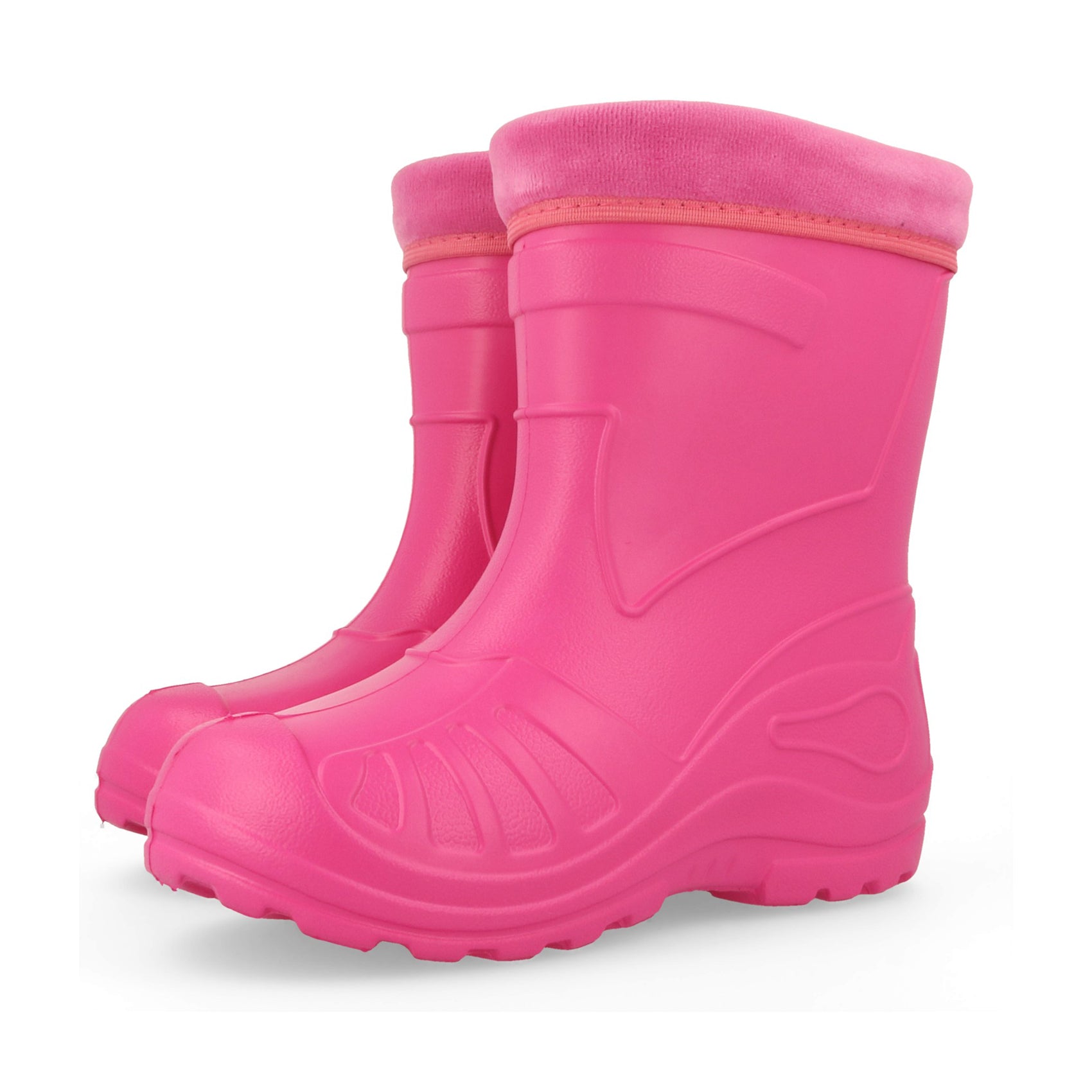 Gordano 050 Ultra Light EVA Kids Girls Wellington Boots Rainy Snow Wellies Red Very Warm Liners