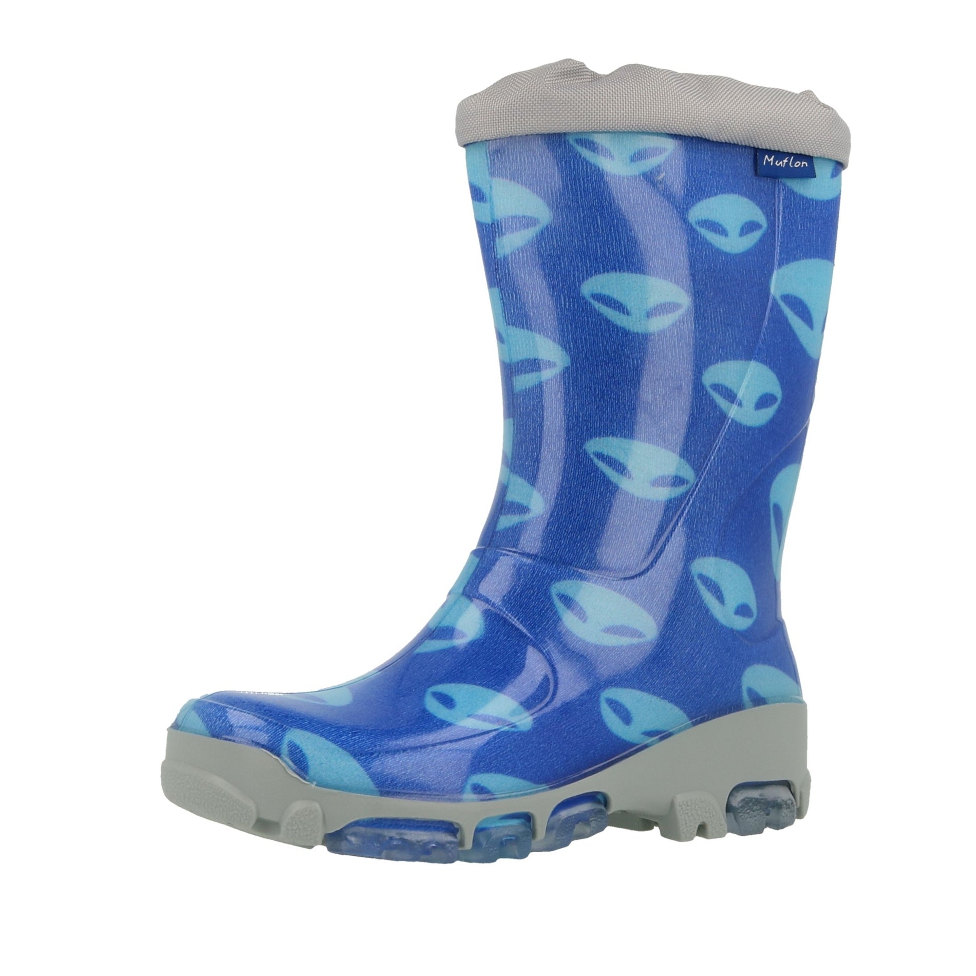 Kids Girls Wellies for Rain & Snow, Rain boots, Muflon fluo RenBut