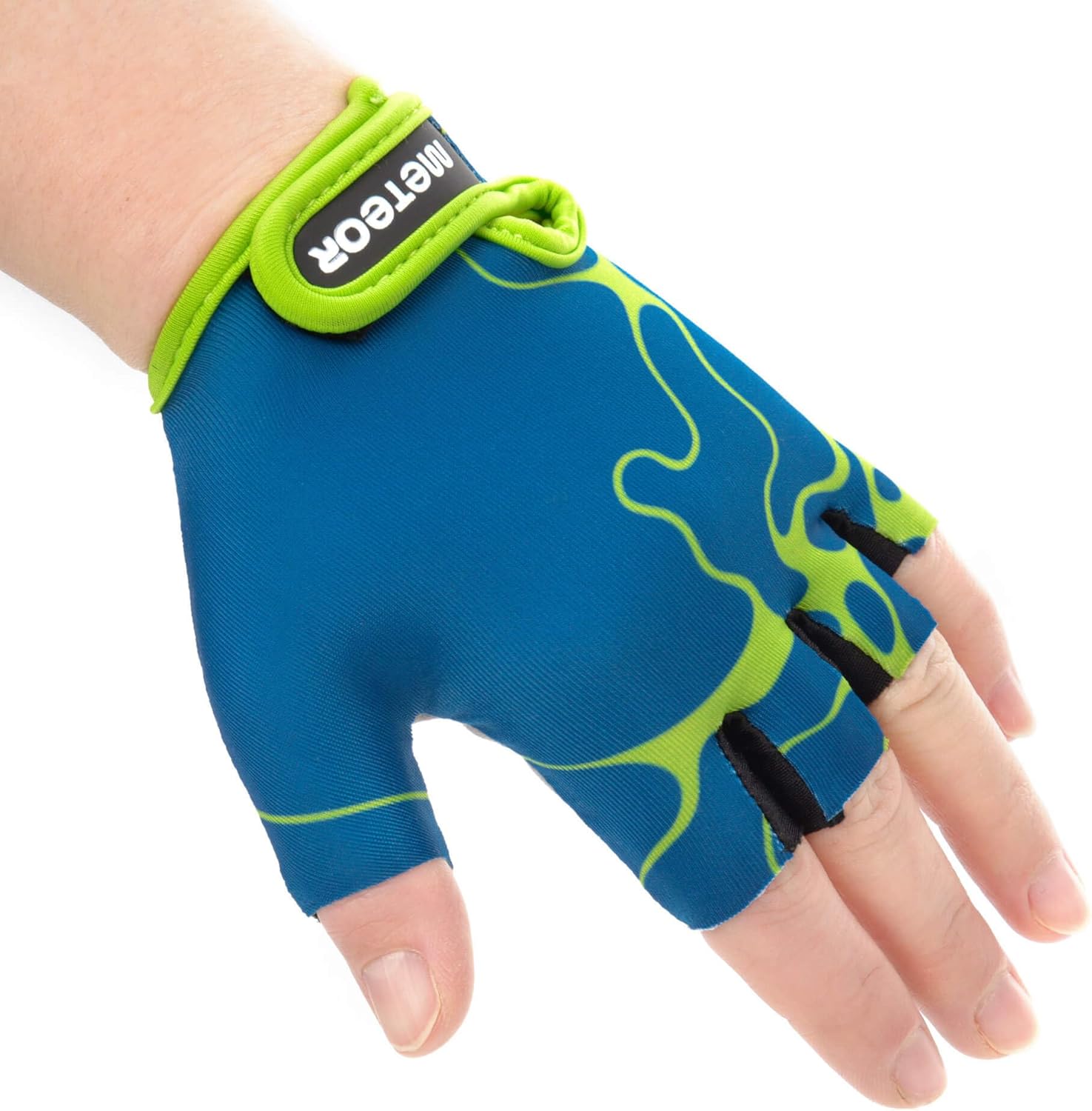 Meteor Kids Cycling Gloves – Breathable, Non-Slip Bike Gloves for Boys & Girls, Lightweight with Soft Padding for Comfort & Safety – Ideal for Cycling, Scooter & Outdoor Sports