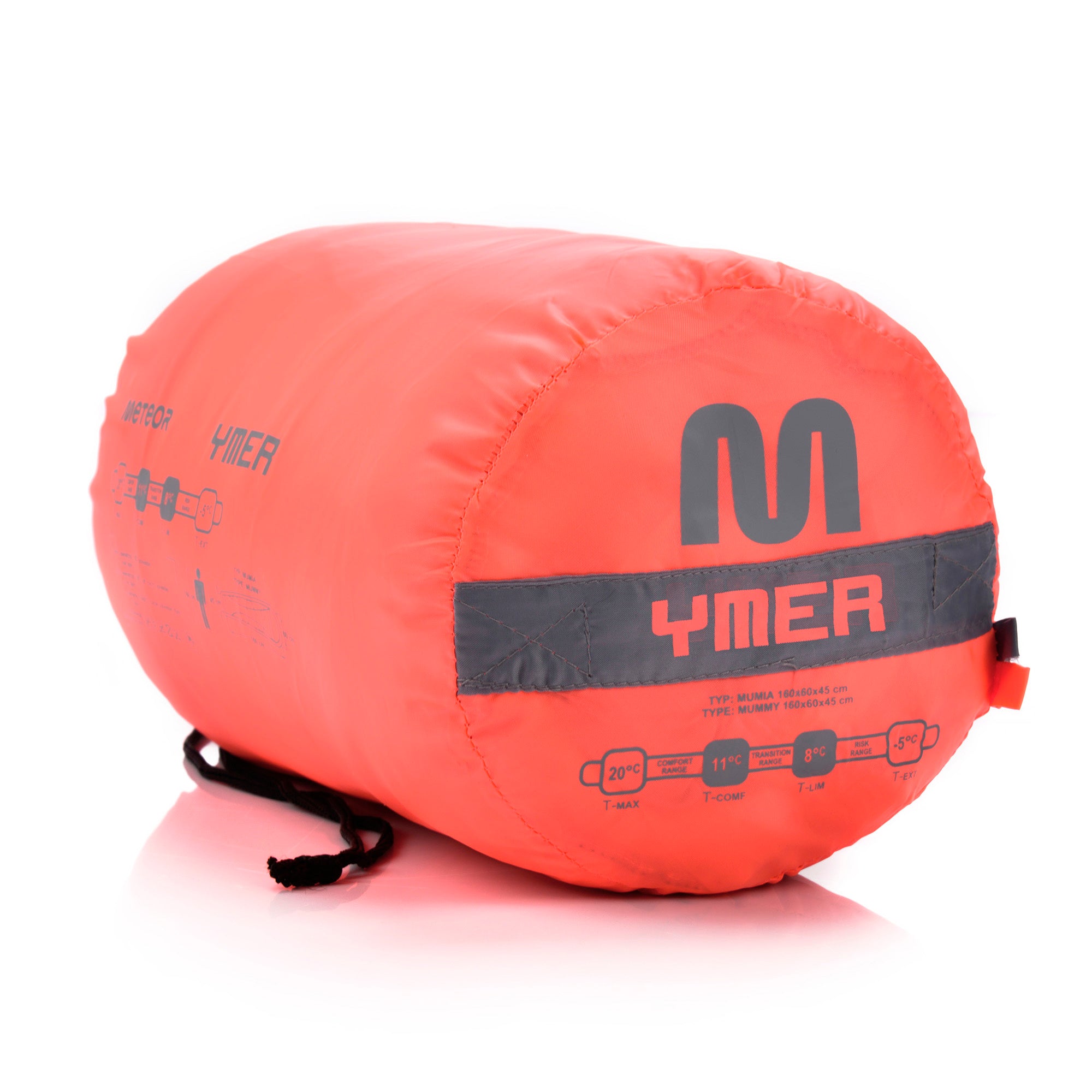 Meteor - YMER Kids Sleeping Bag – Camping Equipement for Girls, Boys & Teens – Compact Travel Gear for Hiking, Sleepover – Winter, Spring, Summer or Fall