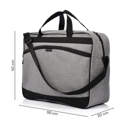 meteor Gym Duffel Cabin Holdall Bag - Lightweight Sports Luggage with Shoe Compartment, Shoulder Strap, Underseat Hand Size for Travel Workout Weekend Overnight