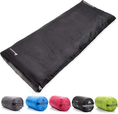 Meteor - Snooze Sleeping Bag – Camping Equipement – Compact Travel Gear for Hiking, Sleepover – Winter, Spring, Summer or Fall