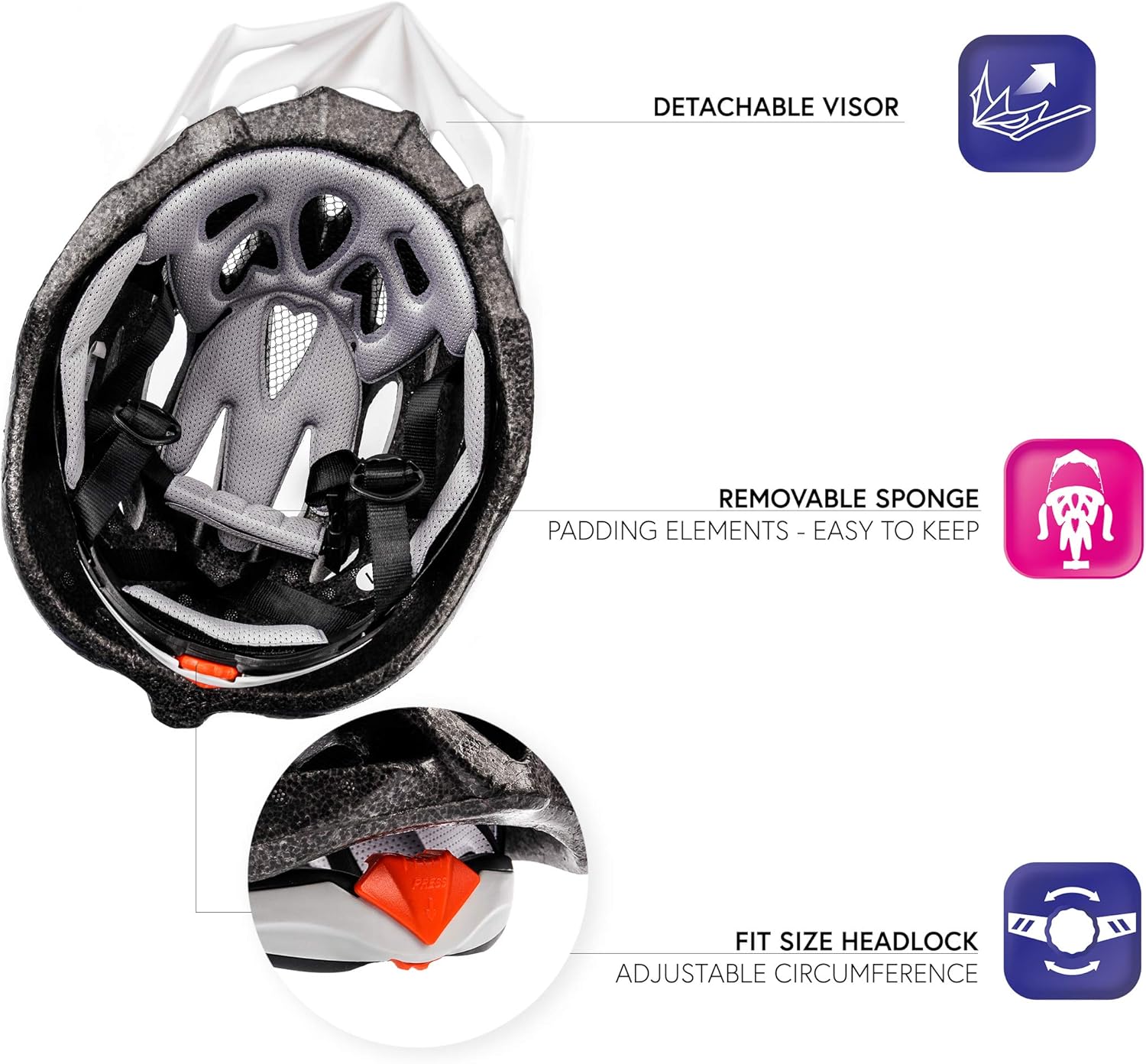 Cycle Helmet MTB Bike Bicycle Skateboard Scooter Hoverboard Safety Helmet – Drizzle