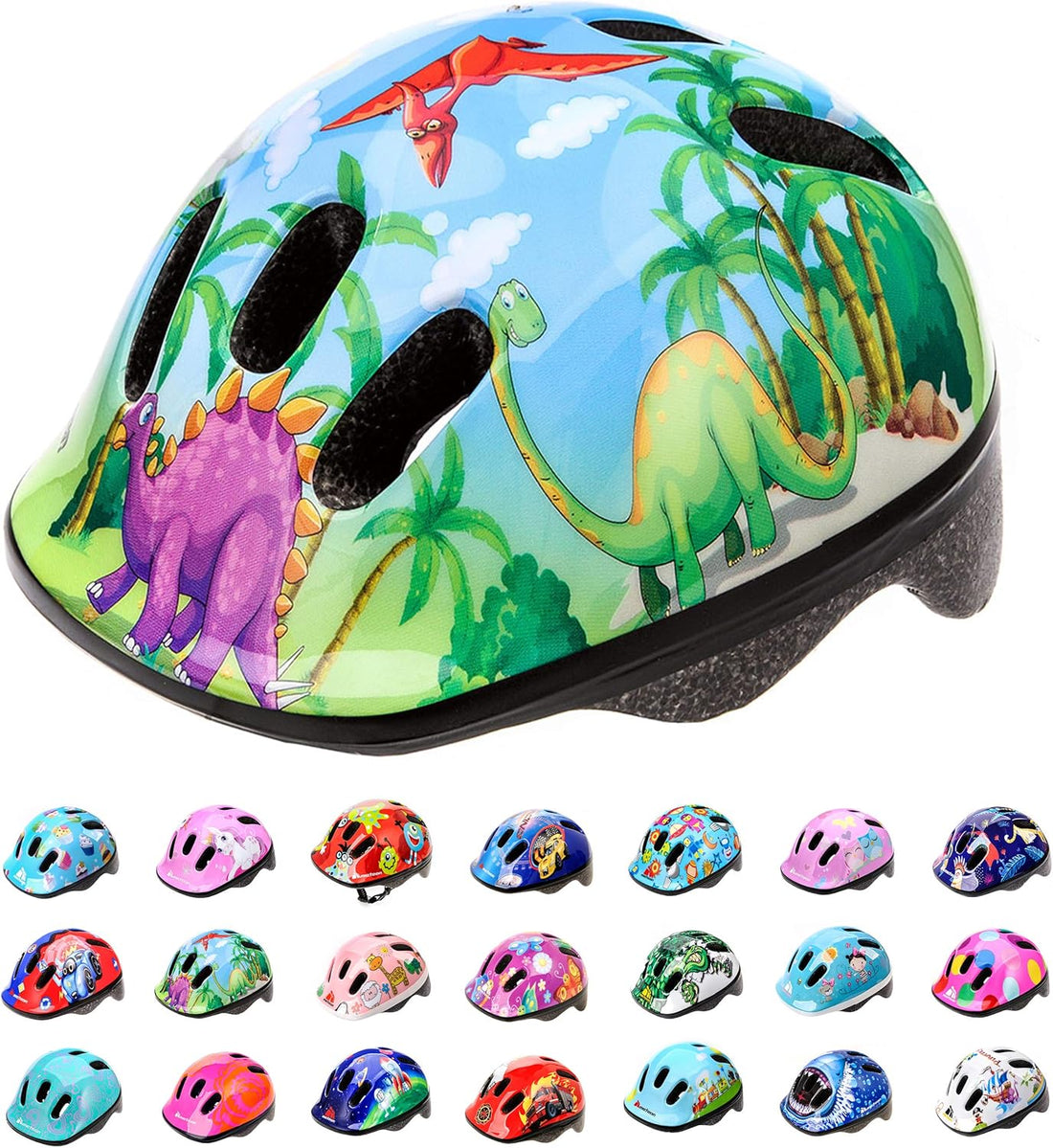 Helmet For Baby Kids Toddler Childrens Boys Girls Cycle Safety Crash Small Sizes Child MTB Bike Bicycle Skateboard Scooter Lightweight Adjustable Breathable MV62