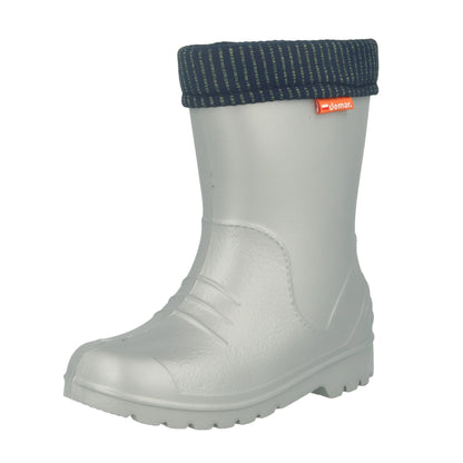 Demar Dino EVA Toddler Wellington Boots Wool Lined Kids Boys Girls Winter