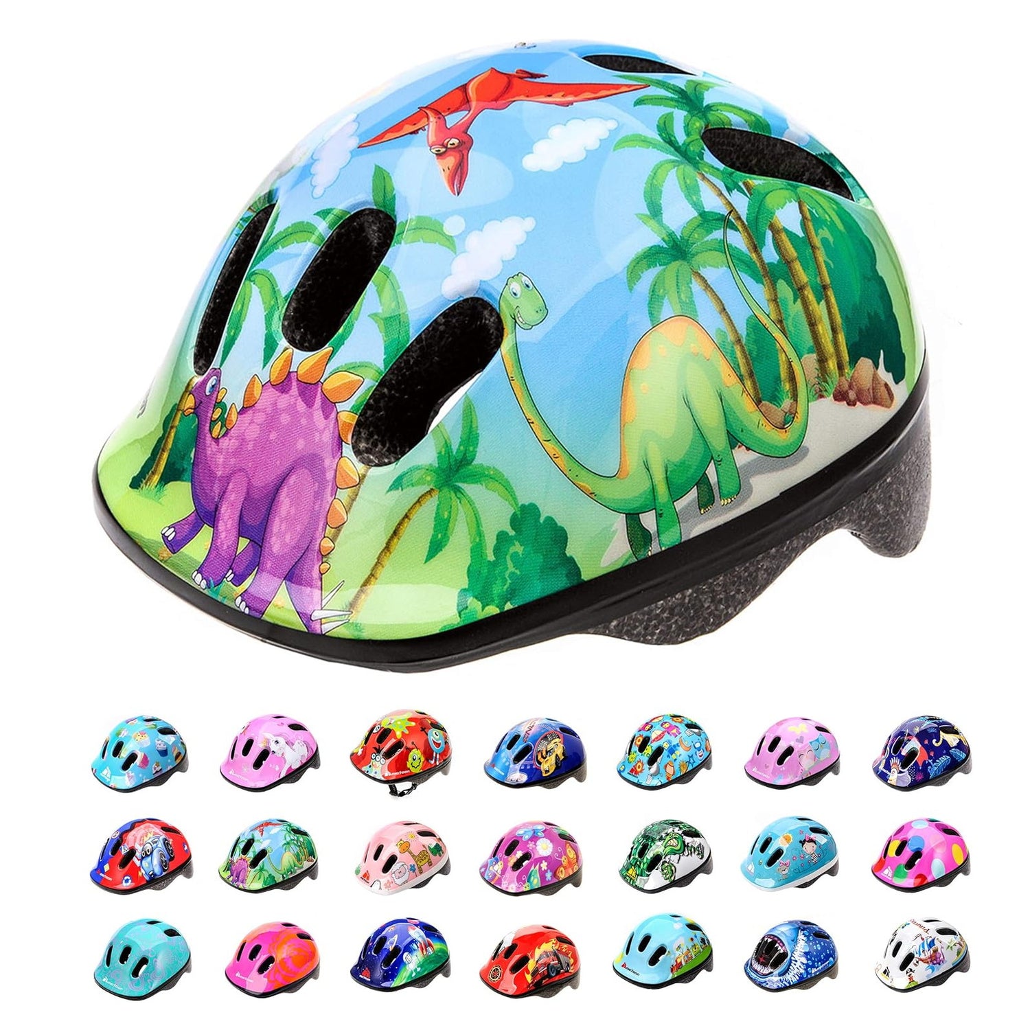 Helmet For Baby Kids Toddler Childrens Boys Girls Cycle Safety Crash Small Sizes Child MTB Bike Bicycle Skateboard Scooter Lightweight Adjustable Breathable MV62