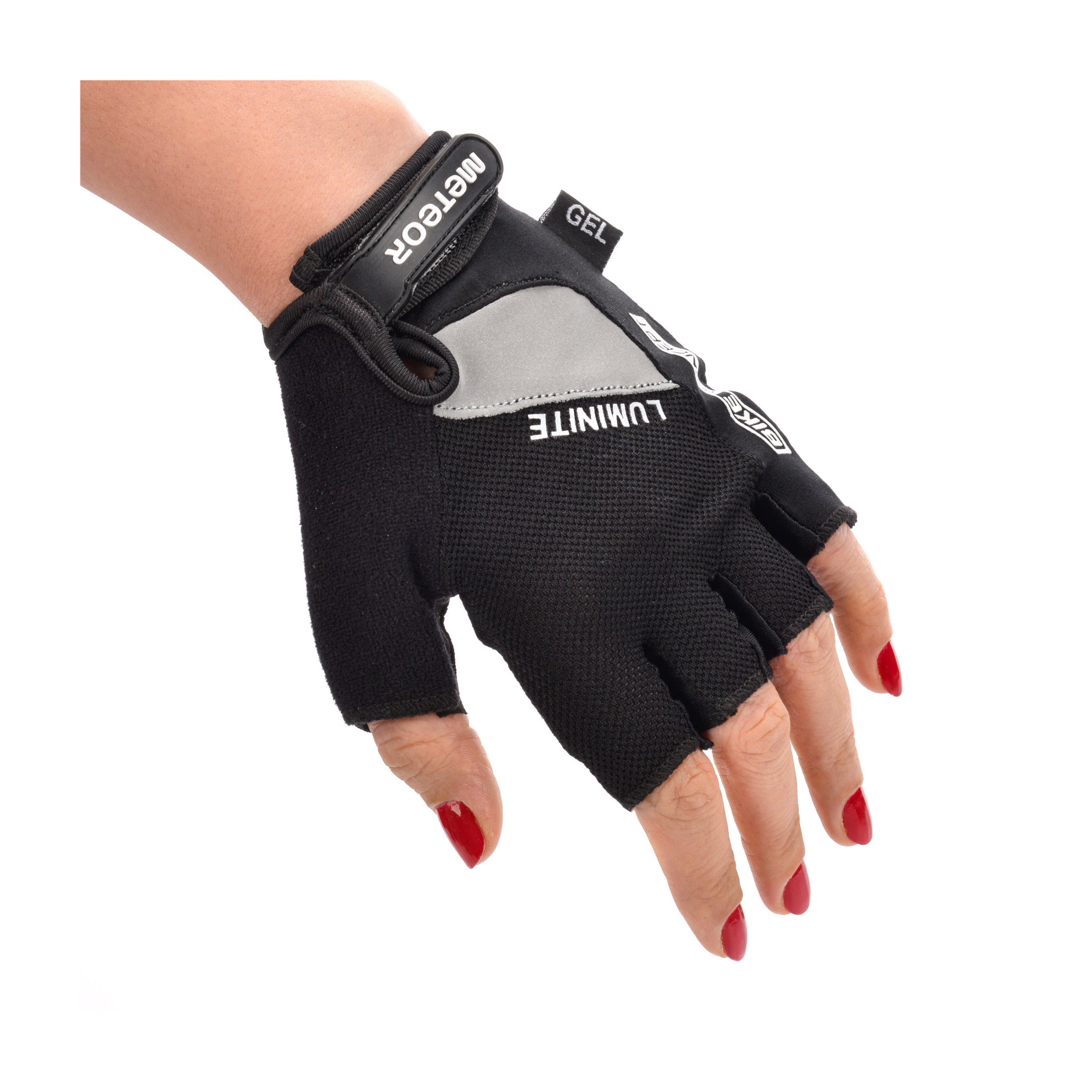 Meteor Gel GX35 Fingerless Cycling Gloves – Breathable, Anti-Slip – Kids &amp; Adult