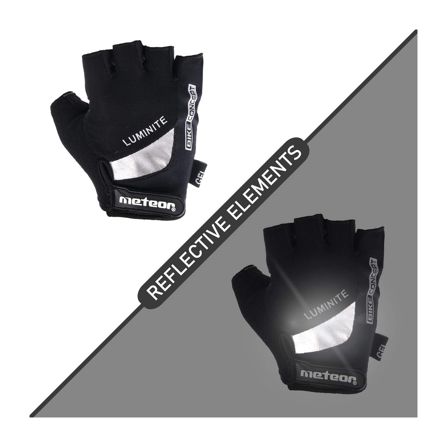Meteor Gel GX35 Fingerless Cycling Gloves – Breathable, Anti-Slip – Kids &amp; Adult
