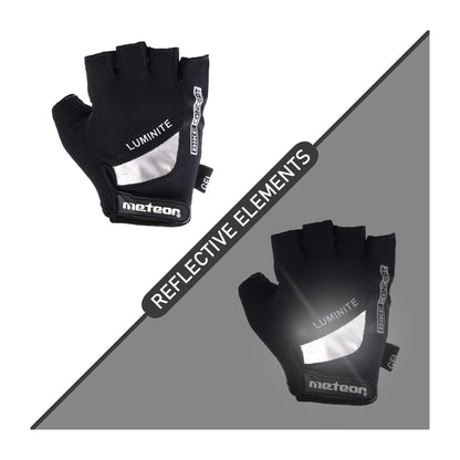 Meteor Gel GX35 Fingerless Cycling Gloves – Breathable, Anti-Slip – Kids &amp; Adult