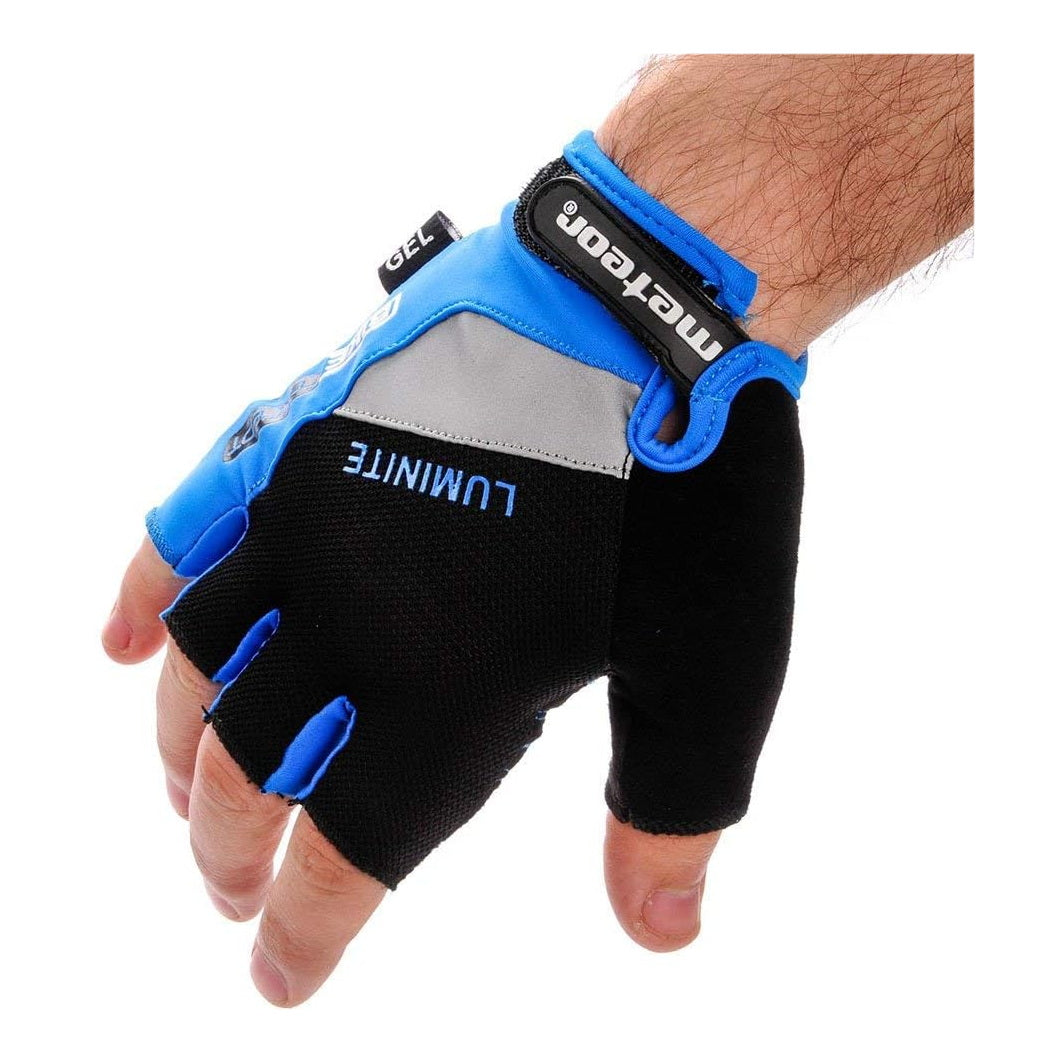 Meteor Gel GX35 Fingerless Cycling Gloves – Breathable, Anti-Slip – Kids &amp; Adult