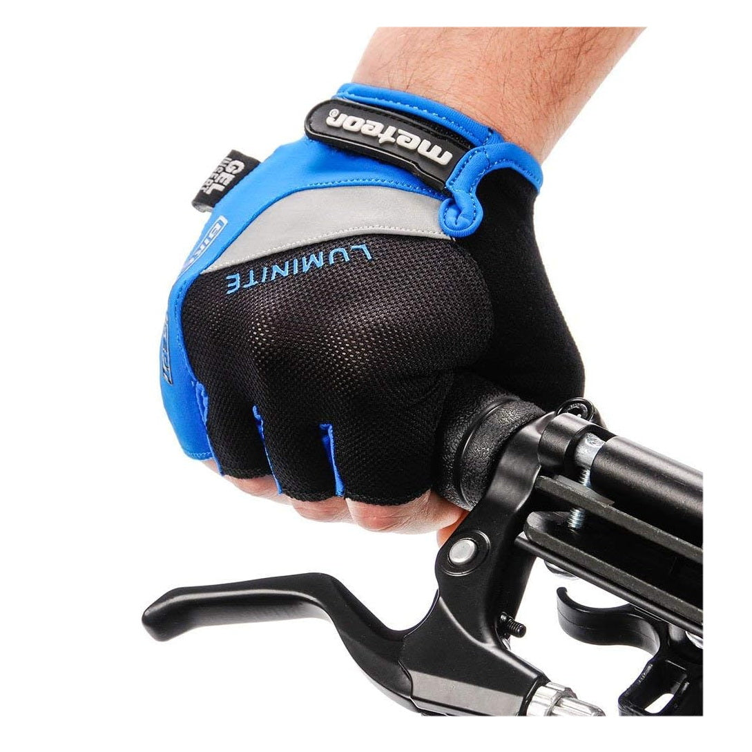 Meteor Gel GX35 Fingerless Cycling Gloves – Breathable, Anti-Slip – Kids &amp; Adult