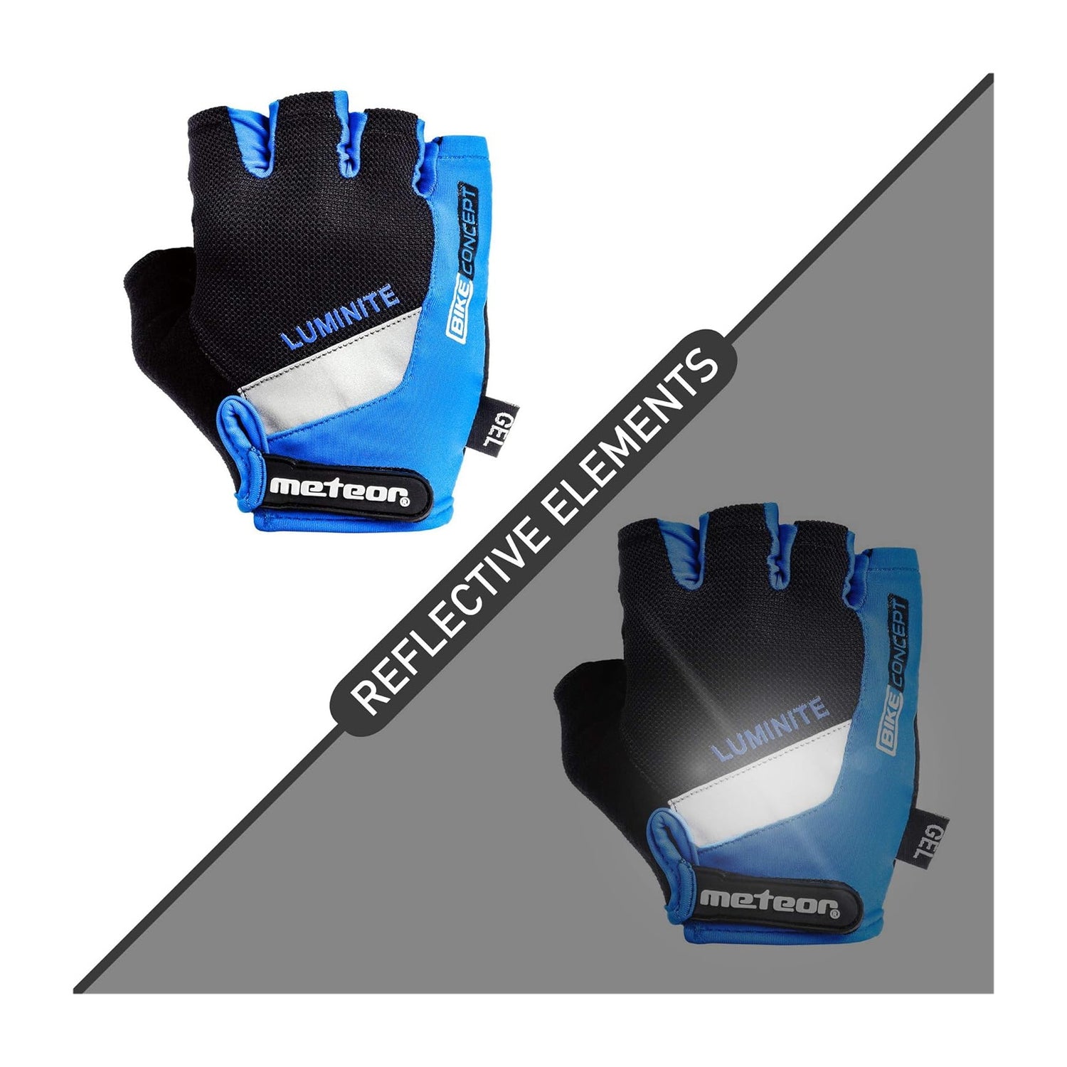 Meteor Gel GX35 Fingerless Cycling Gloves – Breathable, Anti-Slip – Kids &amp; Adult