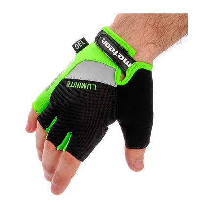 Meteor Gel GX35 Fingerless Cycling Gloves – Breathable, Anti-Slip – Kids &amp; Adult