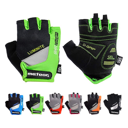 Meteor Gel GX35 Fingerless Cycling Gloves – Breathable, Anti-Slip – Kids &amp; Adult
