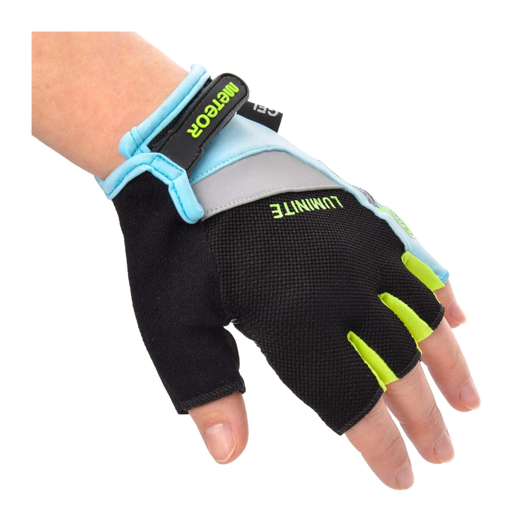 Meteor Gel GX35 Fingerless Cycling Gloves – Breathable, Anti-Slip – Kids &amp; Adult