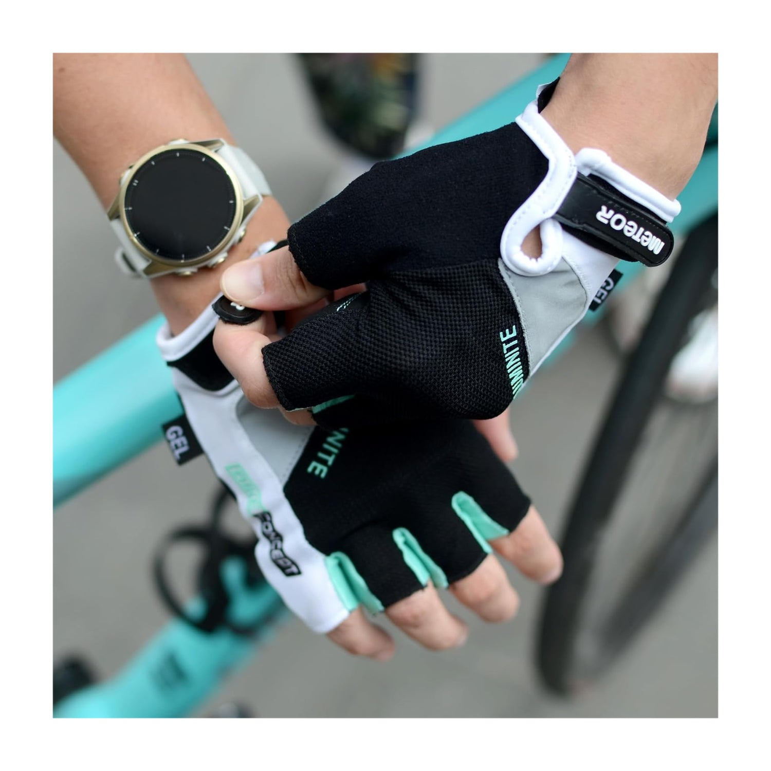 Meteor Gel GX35 Fingerless Cycling Gloves – Breathable, Anti-Slip – Kids &amp; Adult
