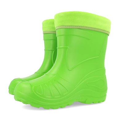 Gordano 050 Ultra Light EVA Kids Girls Wellington Boots Rainy Snow Wellies Red Very Warm Liners