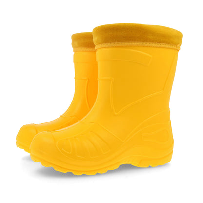 Gordano 050 Ultra Light EVA Kids Girls Wellington Boots Rainy Snow Wellies Red Very Warm Liners