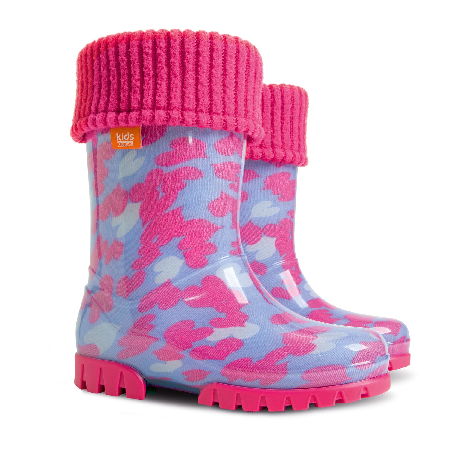 Demar Toddler Wellington Boots Boys Girls Lined Children Wellington Boots