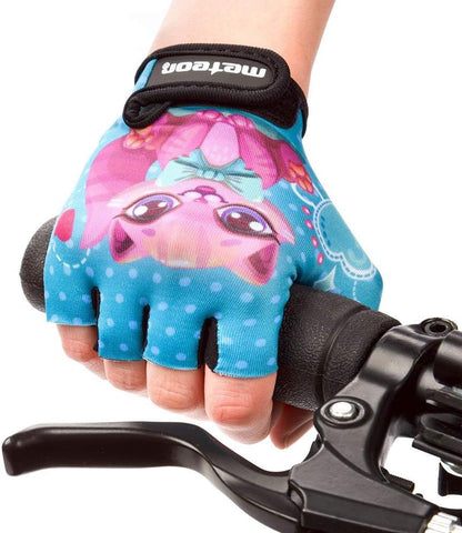Meteor Kids Cycling Gloves – Breathable, Non-Slip Bike Gloves for Boys &amp; Girls, Lightweight with Soft Padding for Comfort &amp; Safety – Ideal for Cycling, Scooter &amp; Outdoor Sports