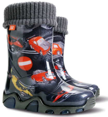 Demar Toddler Wellington Boots Boys Girls Lined Children Wellington Boots