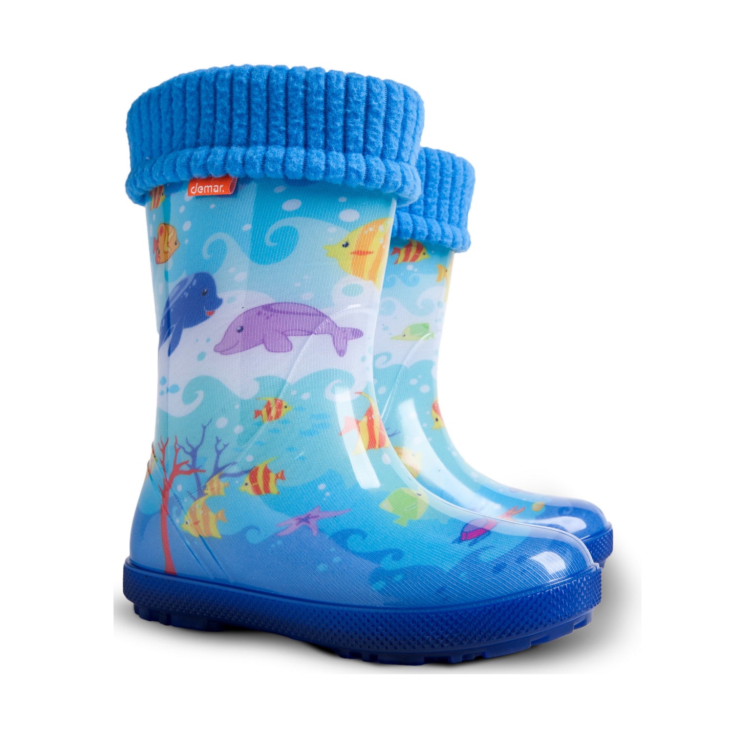 Demar Toddler Wellington Boots Boys Girls Lined Children Wellington Boots