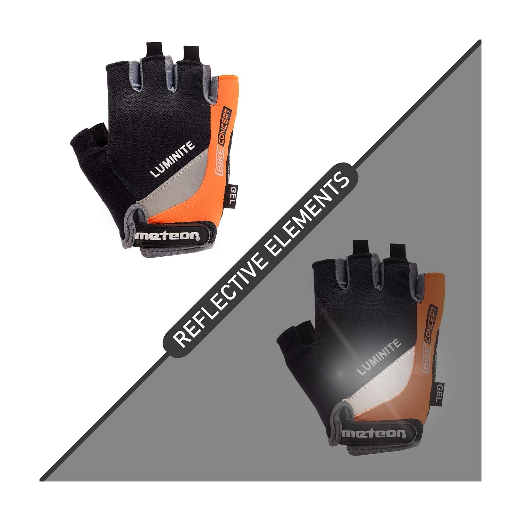 Meteor Gel GX35 Fingerless Cycling Gloves – Breathable, Anti-Slip – Kids &amp; Adult