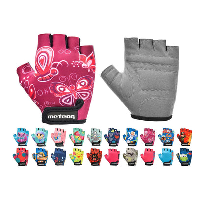 Meteor Kids Cycling Gloves – Breathable, Non-Slip Bike Gloves for Boys &amp; Girls, Lightweight with Soft Padding for Comfort &amp; Safety – Ideal for Cycling, Scooter &amp; Outdoor Sports