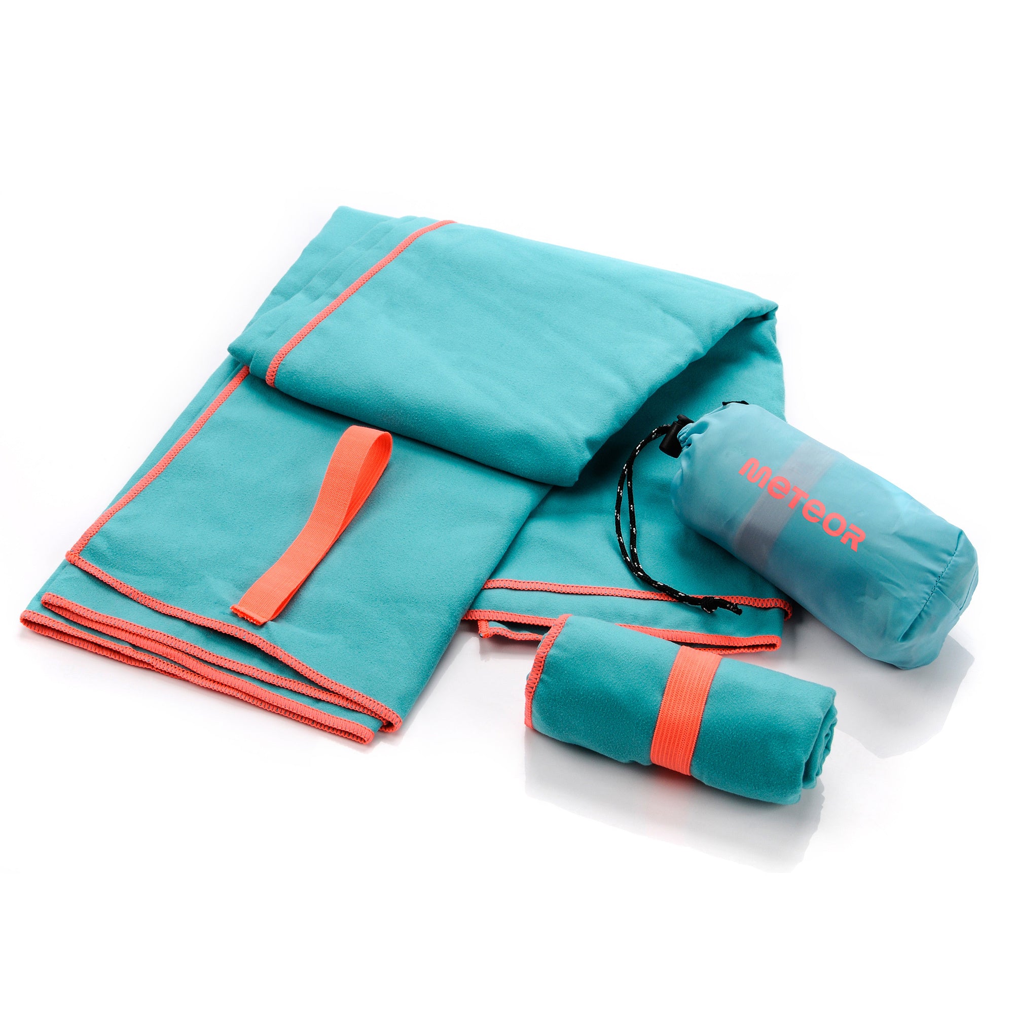 Meteor microfibre towel – Lightweight travel towel for gym, swimming, backpacking – Compact &amp; quick-dry gym towels with carry pouch – Travels Ideal for everyday use and trips