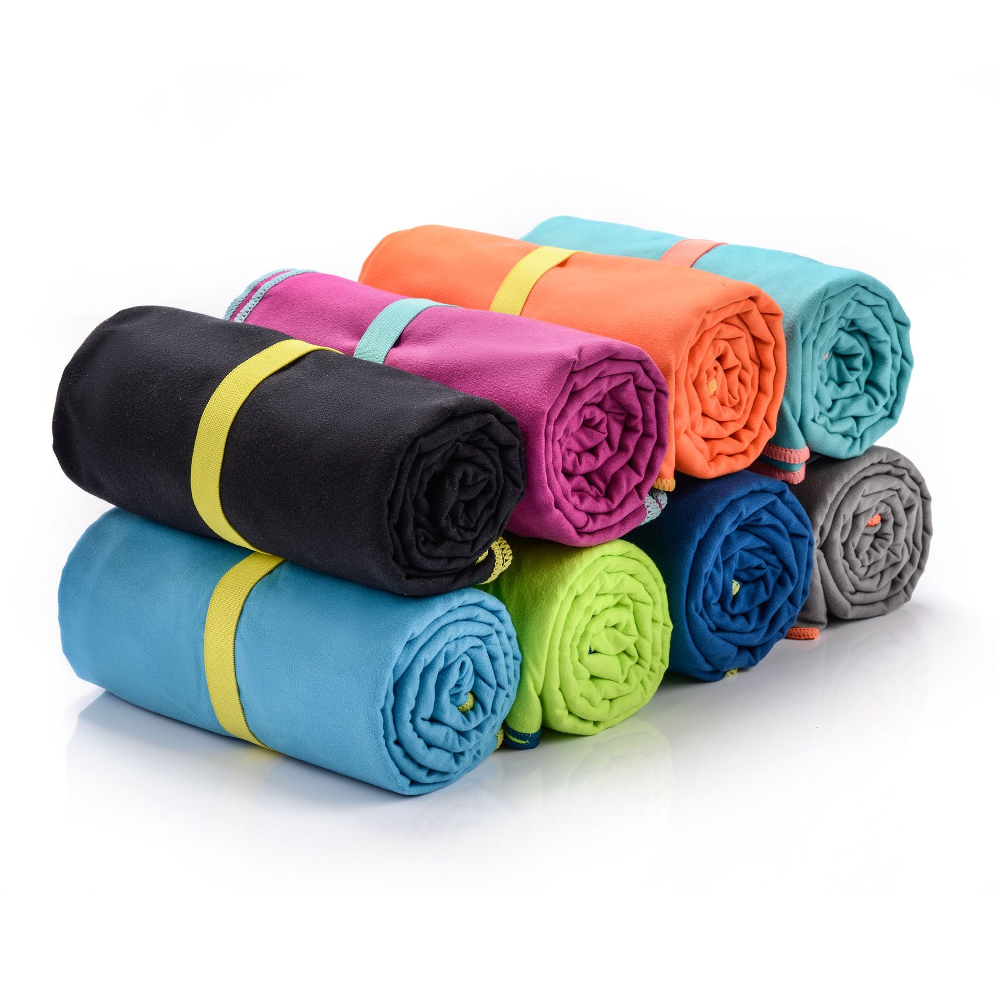 Meteor microfibre towel – Lightweight travel towel for gym, swimming, backpacking – Compact &amp; quick-dry gym towels with carry pouch – Travels Ideal for everyday use and trips