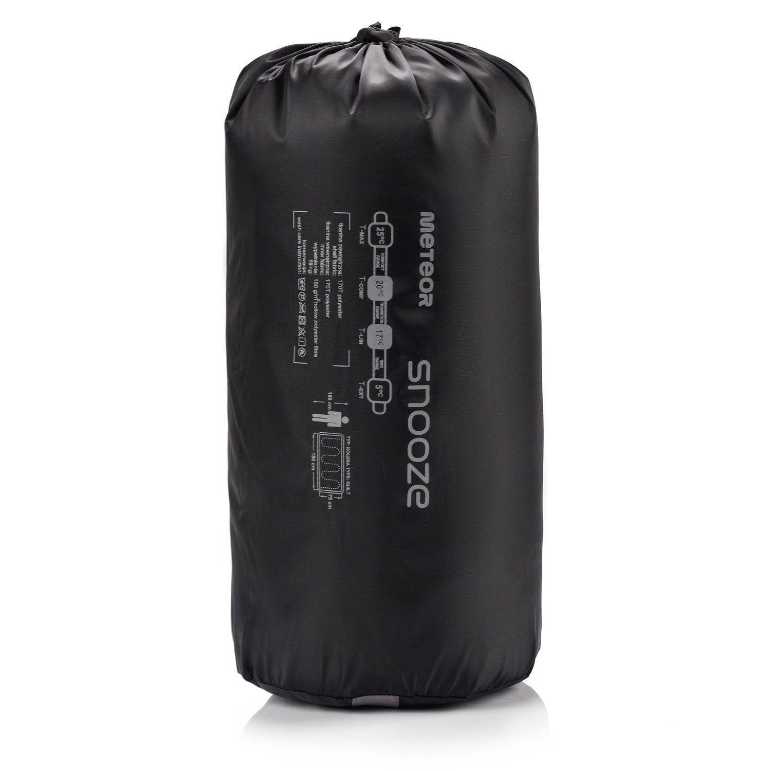 Meteor - Snooze Sleeping Bag – Camping Equipement – Compact Travel Gear for Hiking, Sleepover – Winter, Spring, Summer or Fall
