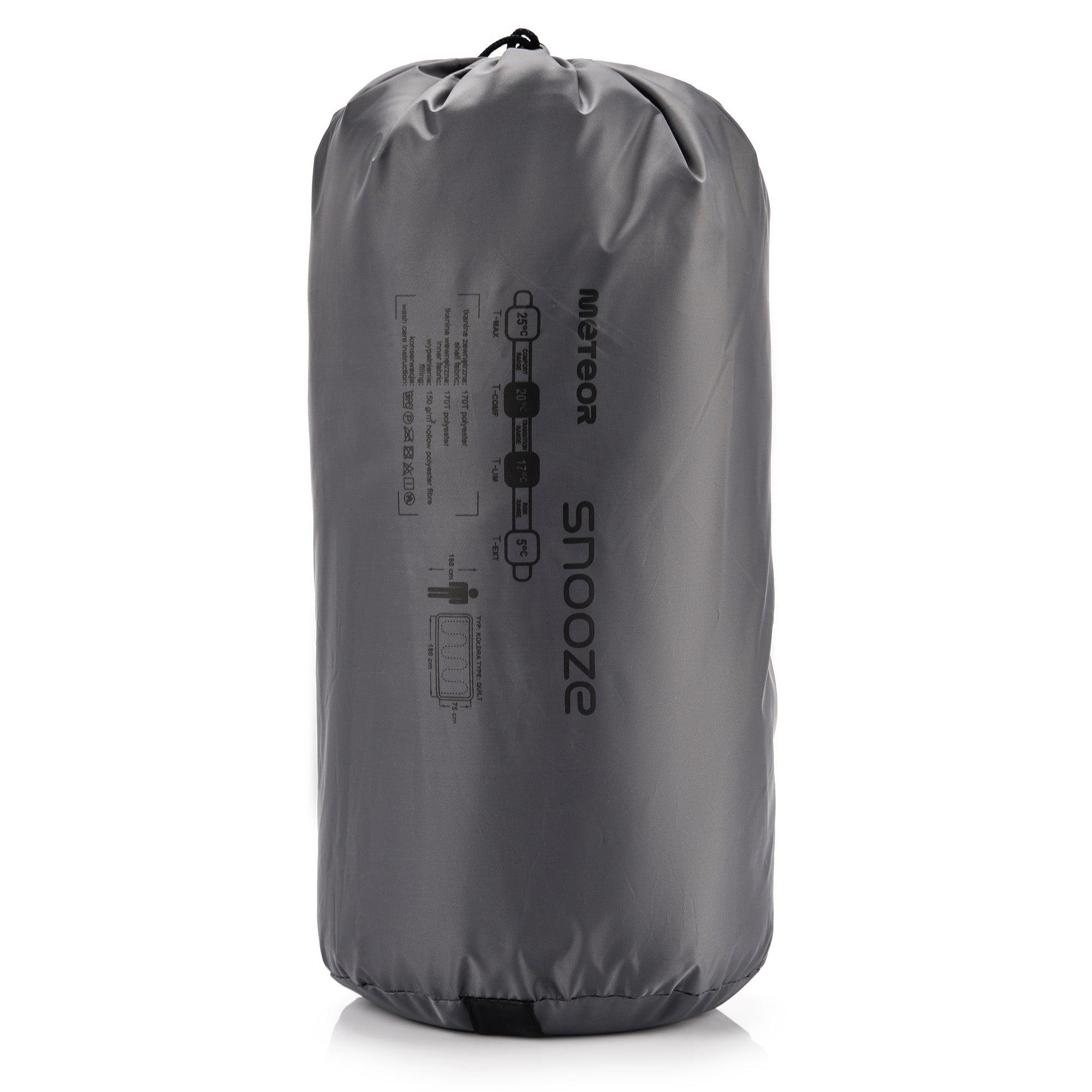 Meteor - Snooze Sleeping Bag – Camping Equipement – Compact Travel Gear for Hiking, Sleepover – Winter, Spring, Summer or Fall