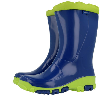 Kids Girls Wellies for Rain &amp; Snow, Rain boots, Muflon fluo RenBut
